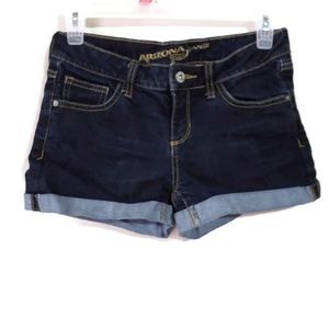 Arizona juniors jean shorts size 1 dark blue